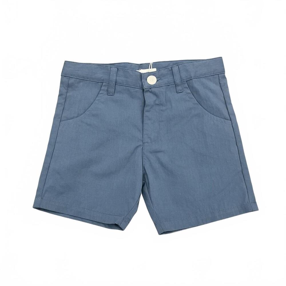 NEW KIPP boys polished cotton shorts in blue